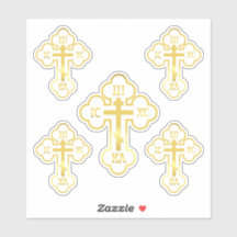 Cruz Ortodoxa Dourada NIKA