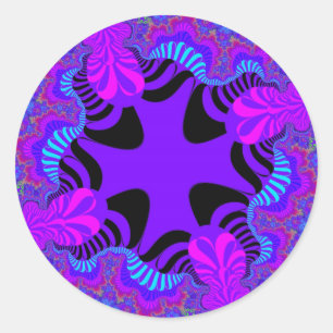 Adesivo Cruz Preta e Roxo