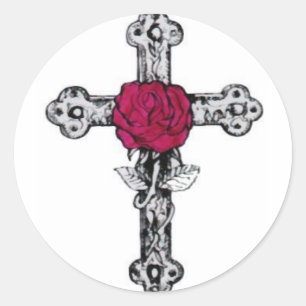 Adesivo Cruz Rosacruz