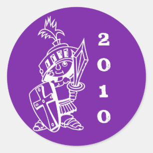 Adesivo cruzado roxo, pequeno 2010