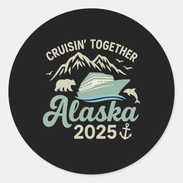 Adesivo Cruzamento Conjunto Alasca 2025 Cruise Ship Alaska (Frente)