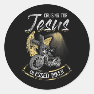 Adesivo Cruzamento Para Jesus Cross Christian Biker