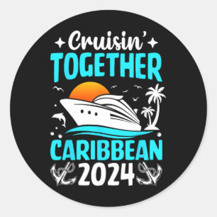 Adesivo Cruzeiro Caribenho Cruisin Together 2024 Férias em