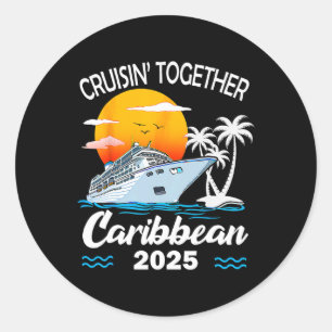 Adesivo Cruzeiro Caribenho Cruisin Together 2025 Férias em