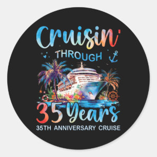 Adesivo Cruzeiro de 35 Anos de Cruisin Through 35 Years 35