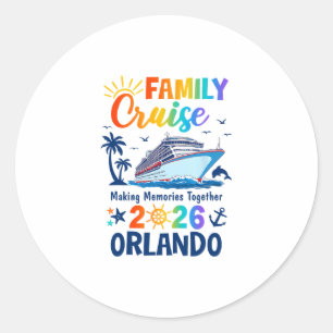 Adesivo Cruzeiro de Férias em Família em Orlando 2026 Famí