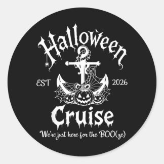 Adesivo Cruzeiro de Halloween 2026 Estivemos Aqui para Cor