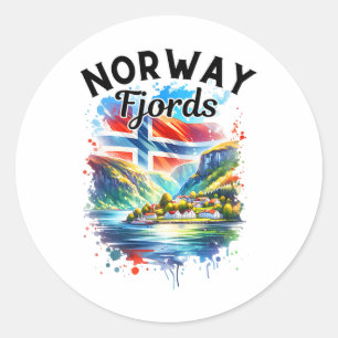 Adesivo Cruzeiro dos Fiordes da Noruega Bandeira Noruegues