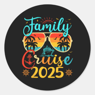Adesivo Cruzeiro em Família 2025 Férias de Verão Roupas Co