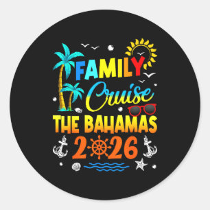 Adesivo Cruzeiro em Família nas Bahamas 2026 Verão Férias