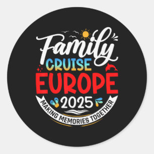 Adesivo Cruzeiro Familiar pela Europa 2025 Europa Férias e