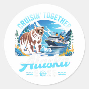 Adesivo Cruzeiro no Alasca 2025 Cruisin Juntos Férias em F