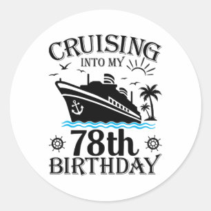 Adesivo Cruzeiro no Meu 78º Aniversário Cruzeiro 78 Anos d