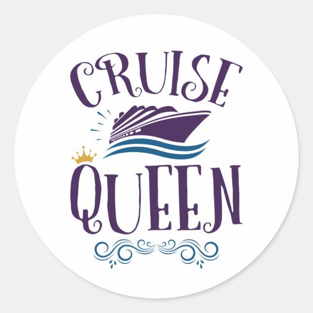 Adesivo Cruzeiro Queen Cute Cruise Women (Frente)