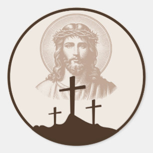Adesivo Cruzes do Calvário de Jesus Fé Cristã Religiosa