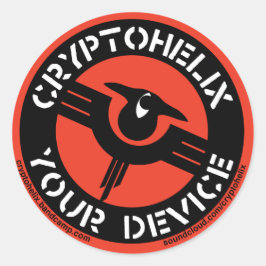 Adesivo Cryptohelix - Seu dispositivo - Stickers (RED)