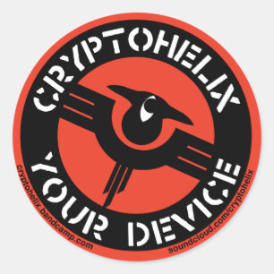 Adesivo Cryptohelix - Seu dispositivo - Stickers (RED)