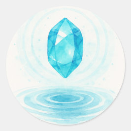 Adesivo Crystal and Water Sticker – Peaceful Energy Aesthe