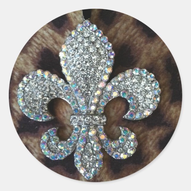 ADESIVO CRYSTAL FLEUR DE LIS NA IMPRESSÃO DA FRONTEIRA DE  (Frente)