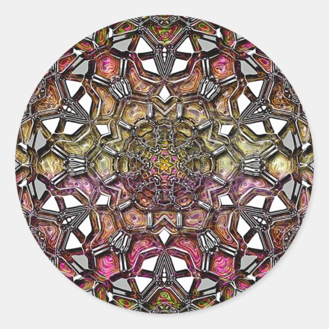 Adesivo Crystal Mandala Metálico (Frente)