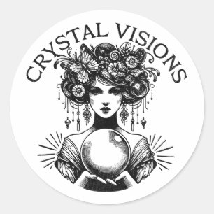 Adesivo Crystal Visions Mystical Woman Vintage T-Shirt   B