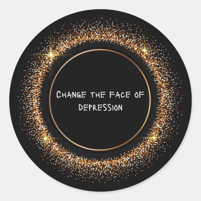 Adesivo CTFOD com brilho preto e Dourado (Frente)