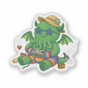 Adesivo Cthulhu Bebê Gamer