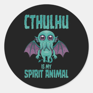 Adesivo Cthulhu é o meu Animal Espiritual
