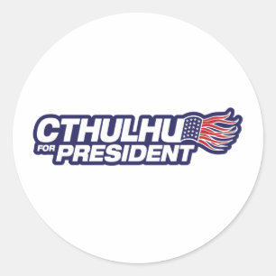 Adesivo Cthulhu para o Presidente Sticker