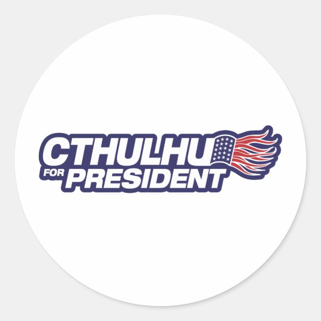 Adesivo Cthulhu para o Presidente Sticker (Frente)