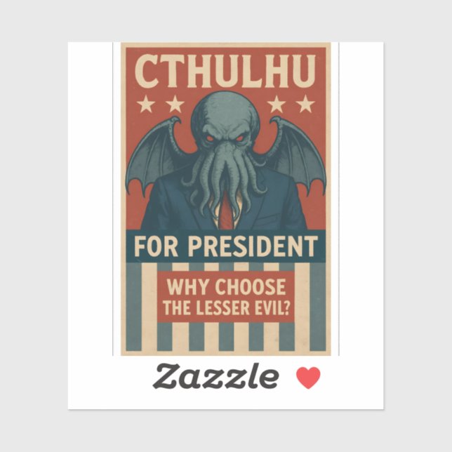 Adesivo Cthulhu para presidente: Por que escolher o Mau me (Folha)