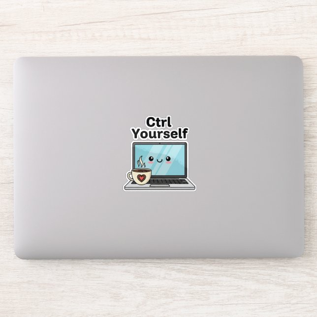 Adesivo Ctrl Controle-se (Computador)