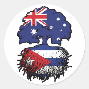 Adesivo Cuba Cuba Cuba, Austrália, Árvore da Austrália