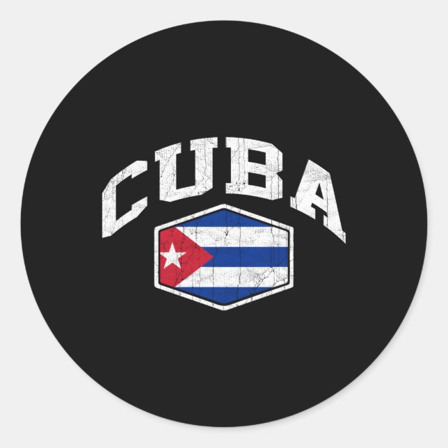 Adesivo Cuba Flag Throwback (Frente)