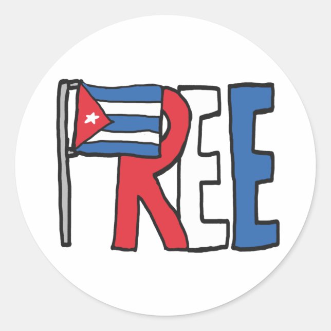 Adesivo Cuba livre (Frente)