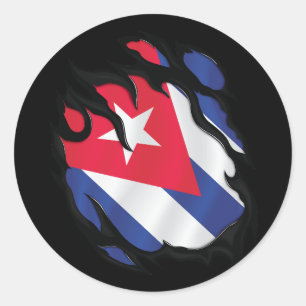 Adesivo Cuba Ripped Flag