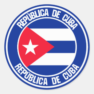Adesivo Cuba Round Emblem