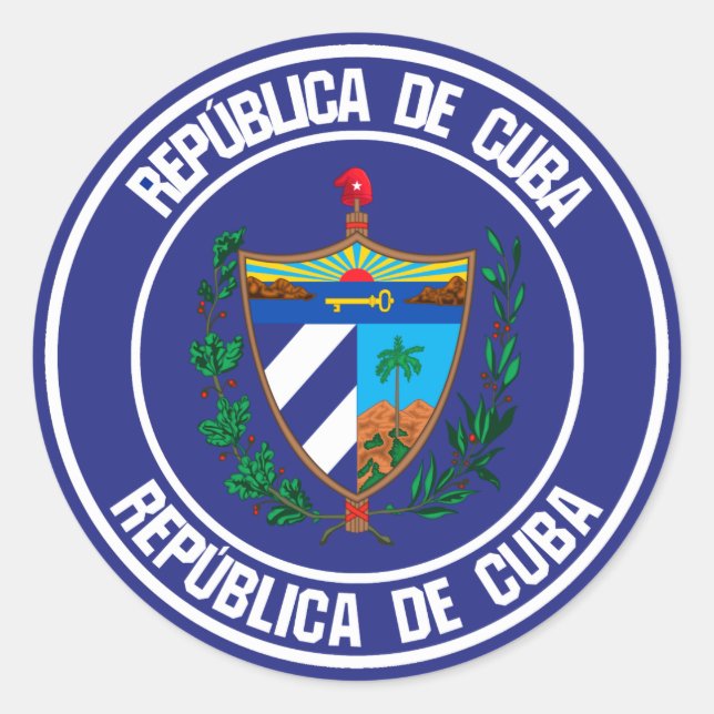 Adesivo Cuba Round Emblem (Frente)
