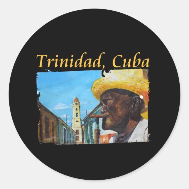 Adesivo Cuba - Trinidad e Cubana Charutos (Frente)