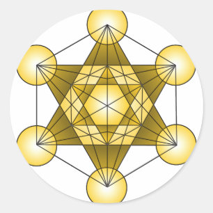 Adesivo Cubo de Metatron