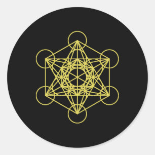 Adesivo Cubo de Metatron Geometria Sagrada Yoga Geometria