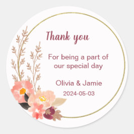 Adesivo Cubo de Pêssego com Marca Personalizada