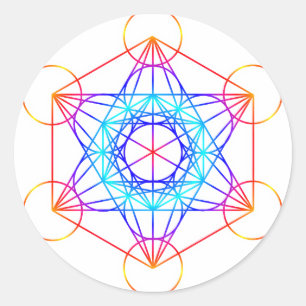 Adesivo Cubo do Metatron (Cor 2)