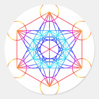 Adesivo Cubo do Metatron (Cor 2)