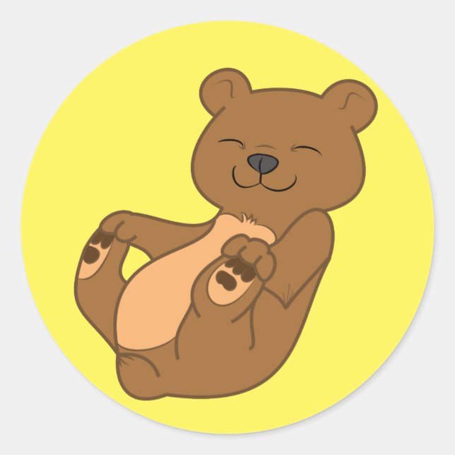 Adesivo Cubo do Urso Castanho (Frente)