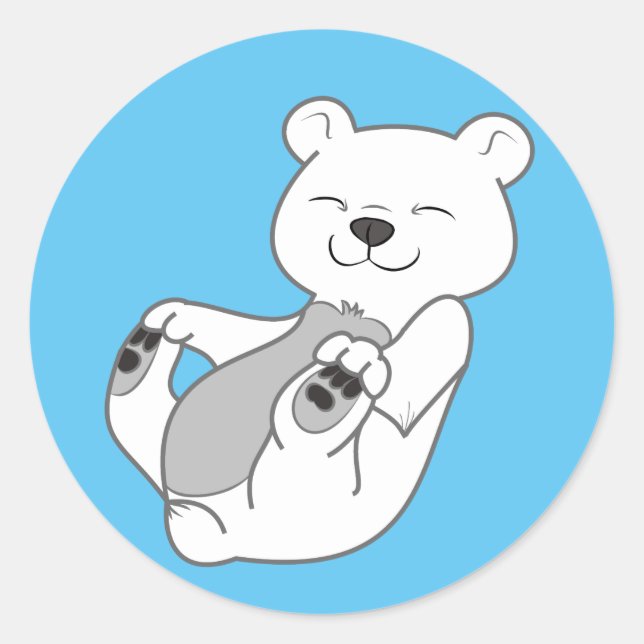 Adesivo Cubo Polar Bear (Frente)