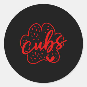 Adesivo Cubs Vintage Escola Esportes Fã Espírito de Equipe