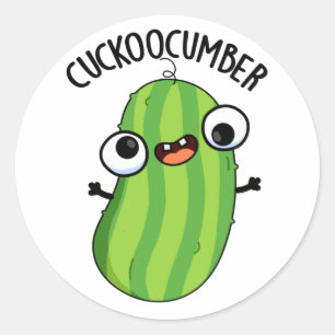 Adesivo Cuckoocumber Funny Veggie Cucumber Pun