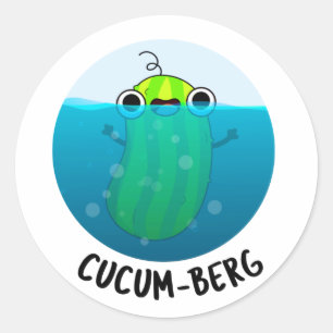 Adesivo Cucum-berg Engraçado Pepino Pun