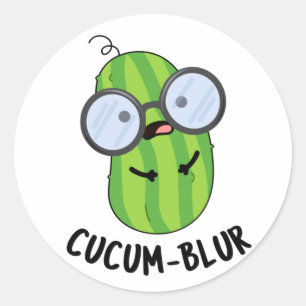 Adesivo Cucum blur Funny Veggie Cucumber Pun